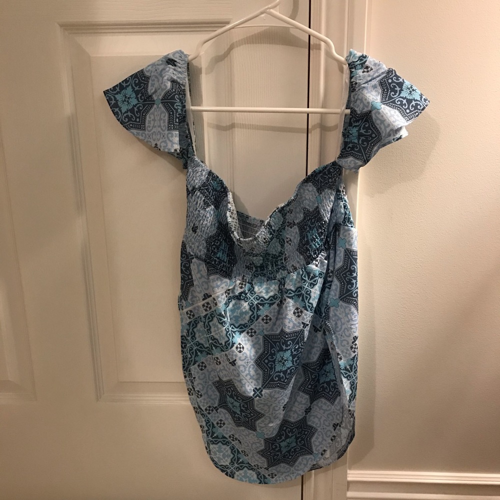 Sabo Skirt Off The Shoulder Kaleidoscope Top